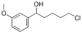 5-CHLORO-1-(3-METHOXYPHENYL)-1-PENTANOL 结构式