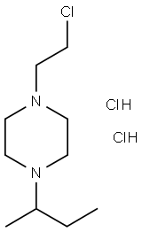 1-SEC-BUTYL-4-(2-CHLORO-ETHYL)-PIPERAZINE DIHYDROCHLORIDE 结构式