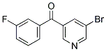 3-BROMO-5-(3-FLUOROBENZOYL)PYRIDINE 结构式