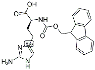 FMOC-L-ALA-4-[5-(2-AMINO)IMIDAZOYL] 结构式