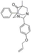 2-[4-(ALLYLOXY)PHENYL]-5-METHYL-7-PHENYL-1,3-DIAZATRICYCLO[3.3.1.1~3,7~]DECAN-6-ONE 结构式