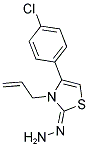 (2E)-3-Allyl-4-(4-chlorophenyl)-1,3-thiazol-2(3H)-one hydrazone 结构式