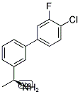 (1S)-1-[3-(4-CHLORO-3-FLUOROPHENYL)PHENYL]ETHYLAMINE 结构式