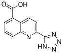 2-(1H-TETRAZOL-5-YL)QUINOLINE-5-CARBOXYLIC ACID 结构式