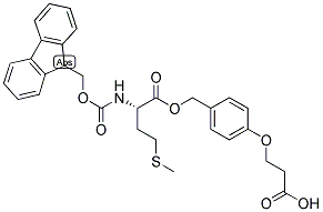 FMOC-L-MET-O-CH2-PHI-OCH2-CH2-COOH 结构式