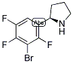 (2R)-2-(3-BROMO-2,4,5-TRIFLUOROPHENYL)PYRROLIDINE 结构式