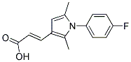 (2E)-3-[1-(4-Fluorophenyl)-2,5-dimethyl-1H-pyrrol-3-yl]acrylic acid 结构式