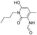 N-BUTYL-3-FORMYLAMINO-4-METHYL-6-HYDROXY-2-PYRIDONE 结构式