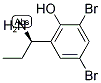 2-((1R)-1-AMINOPROPYL)-4,6-DIBROMOPHENOL 结构式