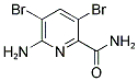 6-Amino-3,5-dibromopyridine-2-carboxamide 结构式
