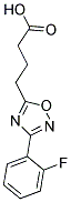 4-[3-(2-FLUOROPHENYL)-1,2,4-OXADIAZOL-5-YL]BUTANOIC ACID 结构式