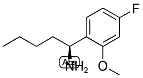 (1S)-1-(4-FLUORO-2-METHOXYPHENYL)PENTYLAMINE 结构式