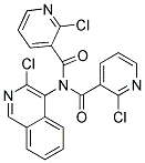 2-CHLORO-N-(3-CHLOROISOQUINOLIN-4-YL)-N-[(2-CHLOROPYRIDIN-3-YL)CARBONYL]NICOTINAMIDE 结构式