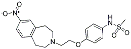 N-[4-MESYLAMINOPHENOXYETHYL]-5-NITROBENZ-3-AZEPINE 结构式