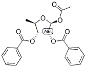 1-ACETYL-2,3-DIBENZOYL-5-DEOXY-B-D-RIBOFURANOSE 结构式