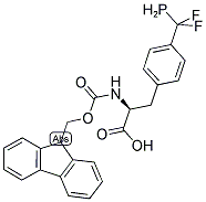 N-FMOC-4-(PHOSPHINODIFLUOROMETHYL)-L-PHENYLALANINE 结构式