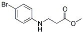 METHYL 3-[(4-BROMOPHENYL)AMINO]PROPANOATE 结构式