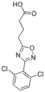 4-[3-(2,6-DICHLOROPHENYL)-1,2,4-OXADIAZOL-5-YL]BUTANOIC ACID 结构式