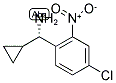 (1S)(4-CHLORO-2-NITROPHENYL)CYCLOPROPYLMETHYLAMINE 结构式