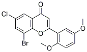 8-BROMO-6-CHLORO-2',5'-DIMETHOXYFLAVONE 结构式