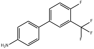 4-[4-氟-3-(三氟甲基)苯基]苯胺 结构式