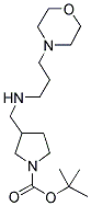1-BOC-3-([(MORPHOLIN-4-YLPROPYL)-AMINO]-METHYL)-PYRROLIDINE 结构式