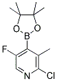 2-CHLORO-5-FLUORO-3-METHYLPYRIDINE-4-BORONIC ACID PINACOL ESTER 结构式