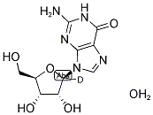 [1'-2H]GUANOSINE MONOHYDRATE 结构式