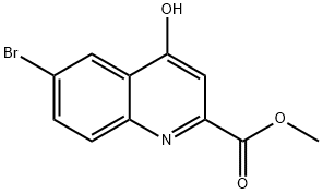 6-溴-4-羟基喹啉-2-甲酸甲酯 结构式