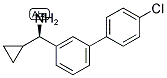 (1R)[3-(4-CHLOROPHENYL)PHENYL]CYCLOPROPYLMETHYLAMINE 结构式