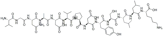 H2N-VGNADVPDYSLLK-OH 结构式