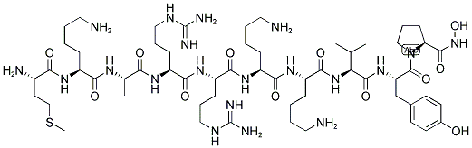 H-Met-Lys-Ala-Arg-Arg-Lys-Lys-Val-Tyr-Pro-nhoh 结构式