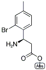 METHYL (3R)-3-AMINO-3-(2-BROMO-4-METHYLPHENYL)PROPANOATE 结构式