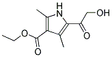 Ethyl 5-glycoloyl-2,4-dimethyl-1H-pyrrole-3-carboxylate 结构式