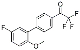 4'-(3-FLUORO-6-METHOXYPHENYL)-2,2,2-TRIFLUOROACETOPHENONE 结构式