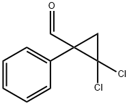 2,2-DICHLORO-1-PHENYL-CYCLOPROPANECARBALDEHYDE 结构式