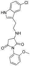 3-{[2-(5-CHLORO-1H-INDOL-3-YL)ETHYL]AMINO}-1-(2-METHOXYPHENYL)PYRROLIDINE-2,5-DIONE 结构式