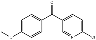 2-CHLORO-5-(4-METHOXYBENZOYL)PYRIDINE 结构式