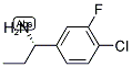 (S)-1-(4-氯-3-氟苯基)丙-1-胺 结构式