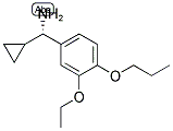 (1S)CYCLOPROPYL(3-ETHOXY-4-PROPOXYPHENYL)METHYLAMINE 结构式