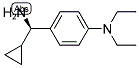 [4-((1R)AMINOCYCLOPROPYLMETHYL)PHENYL]DIETHYLAMINE 结构式