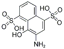 1-HYDROXY-2-AMINONAPHTHALENE-4,8-DISULPHONIC ACID 结构式