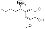 4-((1S)-1-AMINOPENTYL)-2,6-DIMETHOXYPHENOL 结构式