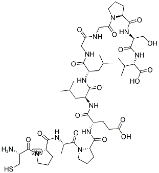 H2N-CPAPELLGGPSV-OH 结构式