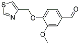 3-METHOXY-4-(1,3-THIAZOL-4-YLMETHOXY)BENZALDEHYDE 结构式