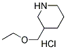 3-(乙氧基甲基)哌啶盐酸盐 结构式