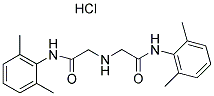 N-(2,6-DIMETHYLPHENYL)-2-([2-[(2,6-DIMETHYLPHENYL)AMINO]-2-OXOETHYL]AMINO)ACETAMIDE HYDROCHLORIDE 结构式