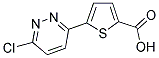 5-(6-CHLOROPYRIDAZIN-3-YL)THIOPHENE-2-CARBOXYLIC ACID 结构式