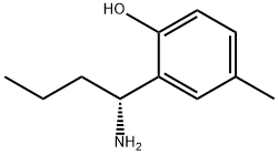 2-((1R)-1-Aminobutyl)-4-methylphenol 结构式