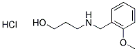 3-[(2-METHOXYBENZYL)AMINO]PROPAN-1-OL HYDROCHLORIDE 结构式
